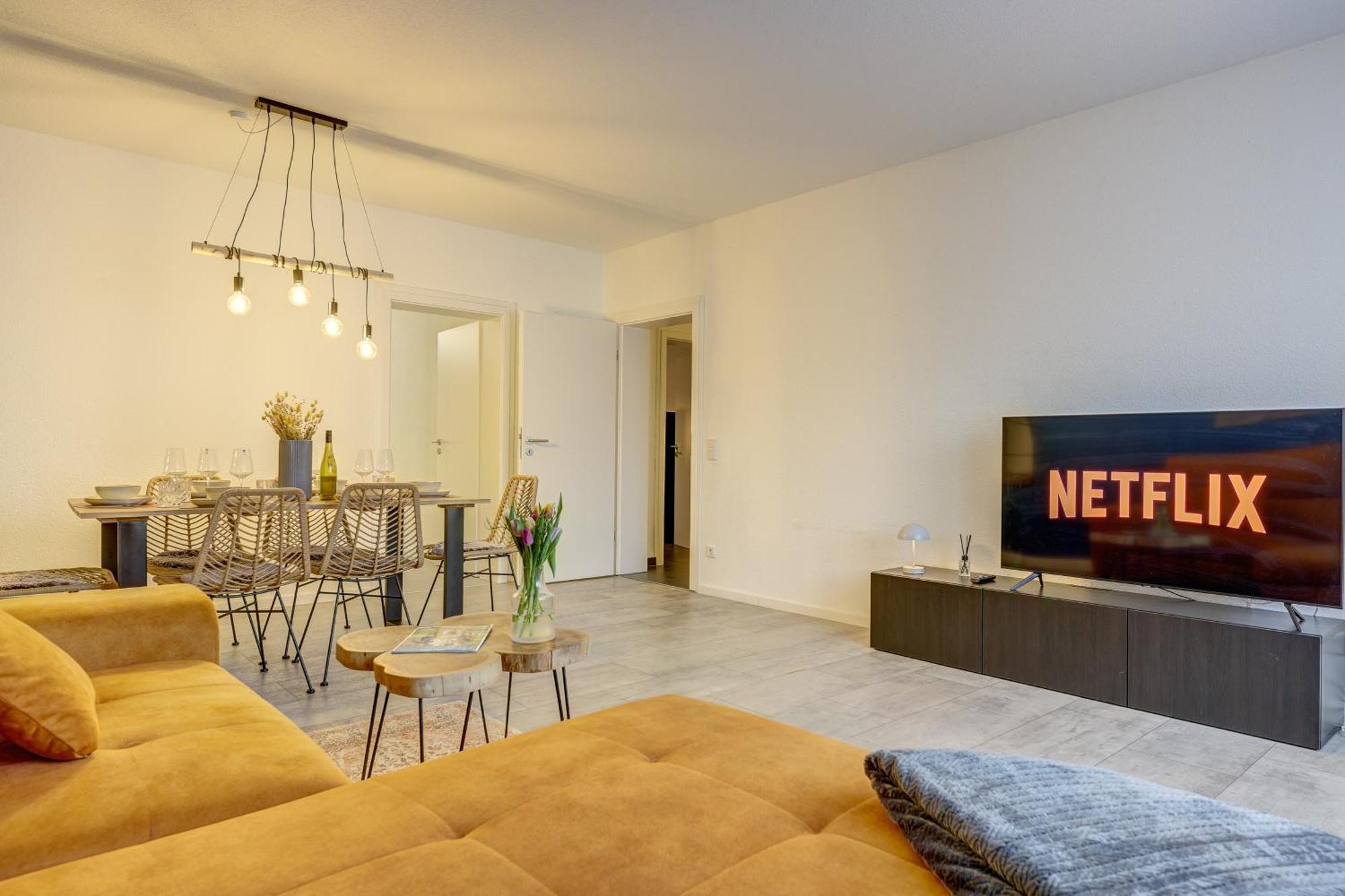 Zentrale Design In Ufernaehe - 105 Qm - Parkplatz - Kueche - Netflix * Bingen am Rhein
